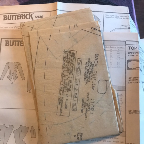 Butterick 6930 size 8 Richard Warren design 1988 - Picture 6 of 6